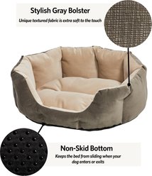 MidWest Tulip Style Dog & Cat Bed, Gray, X-Small slide 2 of 3