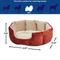 Show in main carousel: MidWest Tulip Style Dog & Cat Bed, Russet, Small slide 4 of 4