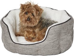 MidWest Tulip Style Dog & Cat Bed, Taupe, X-Small