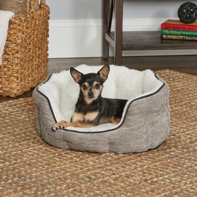 Show full view: MidWest Tulip Style Dog & Cat Bed, Taupe, X-Small slide 2 of 4