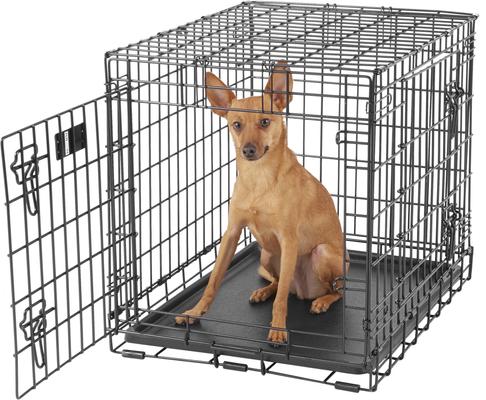 Show full view: MidWest Ultima Pro Double Door Collapsible Wire Dog Crate, 24 inch slide 4 of 8