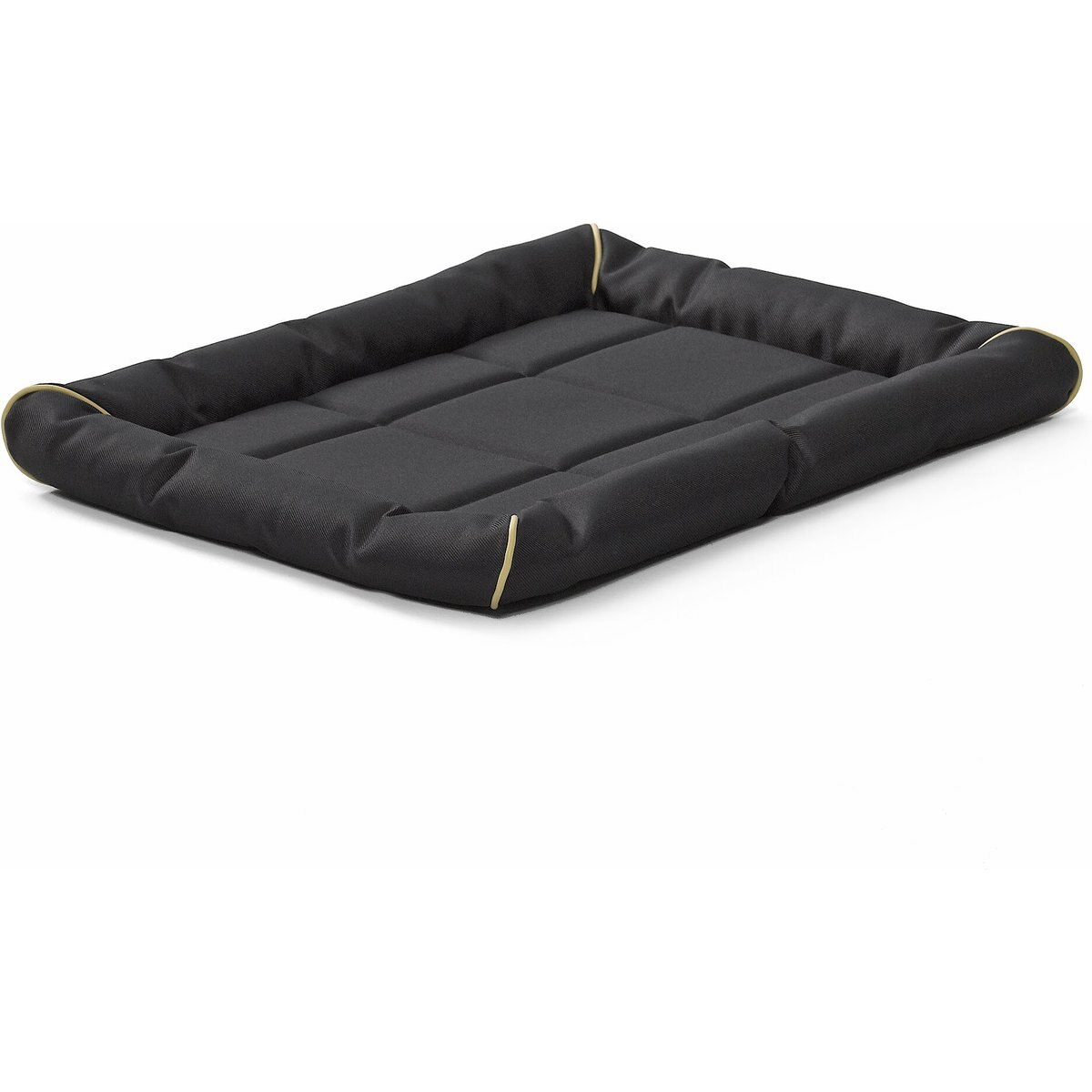 MidWest Ultra Durable Bolster Cat & Dog Bed, Black, 24-inch