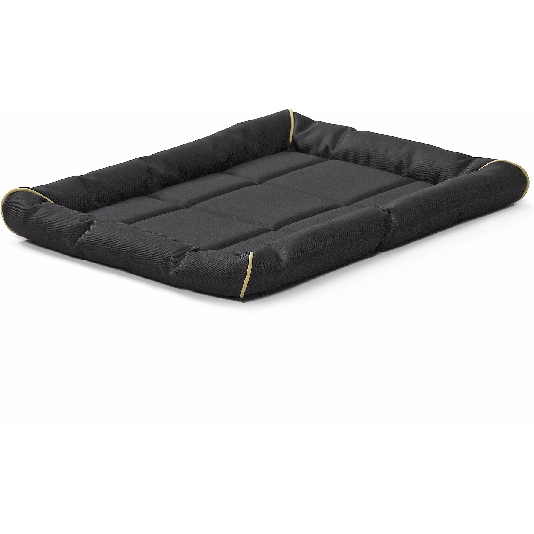 MidWest Ultra Durable Bolster Cat & Dog Bed, Black, 24-inch