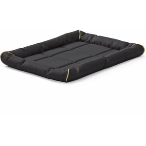 MidWest Ultra Durable Bolster Cat & Dog Bed, Black, 24-inch
