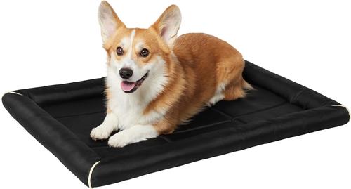 Show full view: MidWest Ultra Durable Bolster Cat & Dog Bed, Black, 36-inch slide 5 of 7