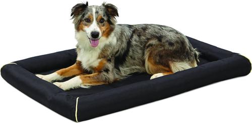 Show full view: MidWest Ultra Durable Bolster Cat & Dog Bed, Black, 42-inch slide 3 of 6