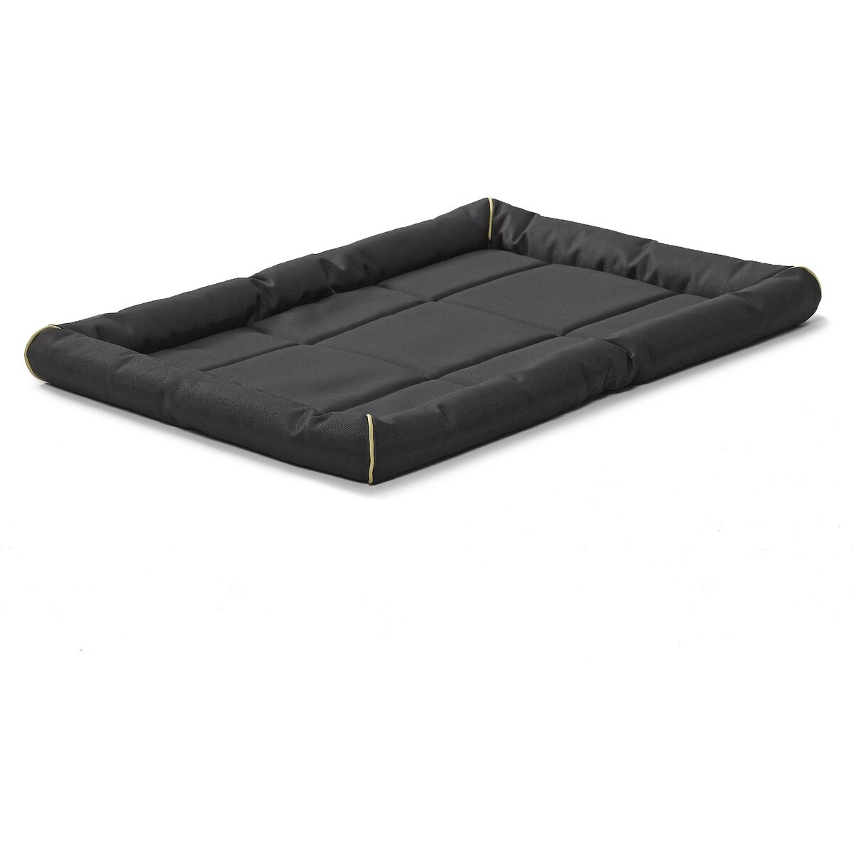 MidWest Ultra Durable Bolster Cat & Dog Bed, Black, 48-inch