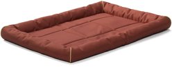 MidWest Ultra Durable Bolster Cat & Dog Bed, Brick, 42-inch