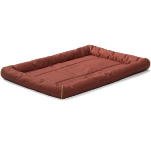 MidWest Ultra Durable Bolster Cat & Dog Bed, Brick, 42-inch