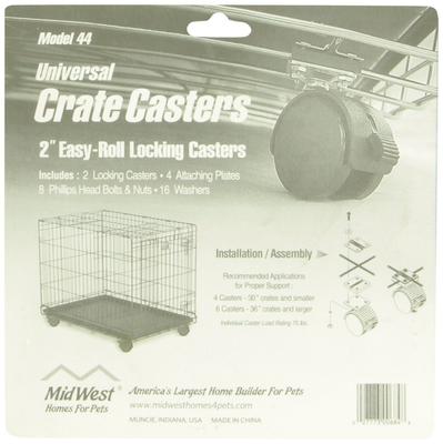 Show full view: MidWest Universal Crate Caster, 2-pack, bundle of 2 slide 3 of 5