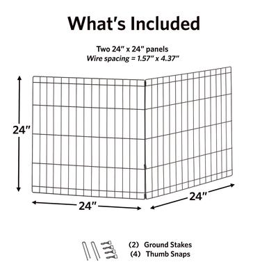Show full view: MidWest Universal Playpen Extension Kit, 2-Panels, 24-in slide 3 of 8