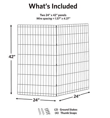 Show full view: MidWest Universal Playpen Extension Kit, 2-Panels, 42-in slide 3 of 9
