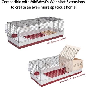 MidWest Wabbitat Deluxe Rabbit Home, 39.5-in