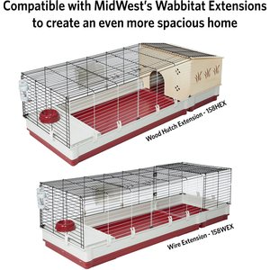 MidWest Wabbitat Deluxe Rabbit Home, 47.1-in