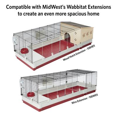 Show full view: MidWest Wabbitat Deluxe Rabbit Home, 47.1-in slide 5 of 11