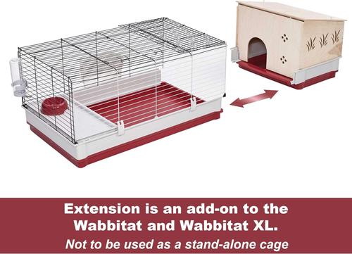 Show full view: MidWest Wabbitat Deluxe Rabbit Home Wood Hut Expansion slide 4 of 6