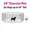 Show in main carousel: MidWest Wire Dog Exercise Pen with Step-Thru Door, Black E-Coat, 24-in slide 2 of 11