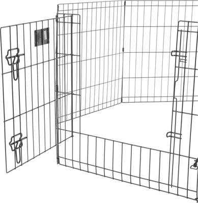 Show full view: MidWest Wire Dog Exercise Pen with Step-Thru Door, Black E-Coat, 24-in slide 8 of 11