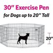 Show in main carousel: MidWest Wire Dog Exercise Pen with Step-Thru Door, Black E-Coat, 30-in slide 2 of 11