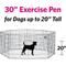 Show in main carousel: MidWest Wire Dog Exercise Pen with Step-Thru Door, Black E-Coat, 30-in slide 3 of 12