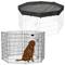 Show in main carousel: MidWest Wire Dog Exercise Pen with Step-Thru Door, Black E-Coat, 42-in + Exercise Pen Top Sunscreen Accessory, Octagonal Configuration, Black slide 1 of 10