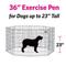 Show in main carousel: MidWest Wire Dog Exercise Pen with Step-Thru Door, Gold Zinc, 36-in slide 3 of 12