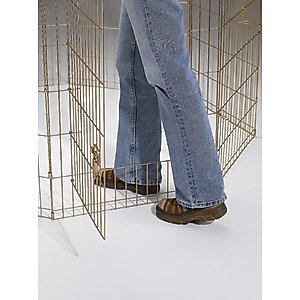 MidWest Wire Dog Exercise Pen with Step-Thru Door, Gold Zinc, 36-in