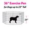 Show in main carousel: MidWest Wire Dog Exercise Pen with Step-Thru Door, Gold Zinc, 36-in slide 10 of 12