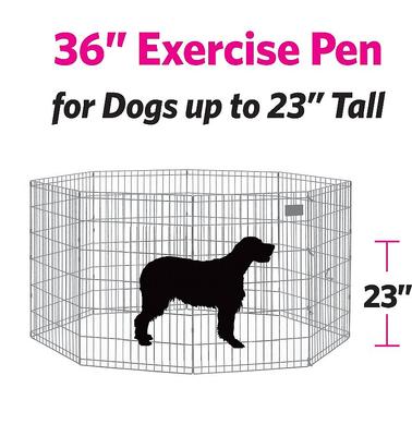Show full view: MidWest Wire Dog Exercise Pen with Step-Thru Door, Gold Zinc, 36-in slide 10 of 12