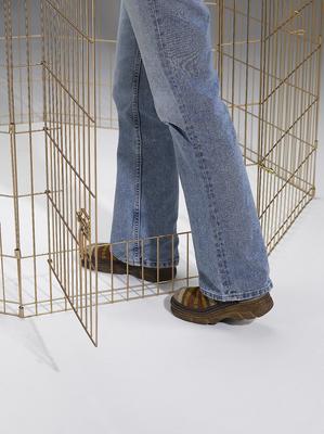 Show full view: MidWest Wire Dog Exercise Pen with Step-Thru Door, Gold Zinc, 42-in slide 6 of 11