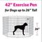 Show in main carousel: MidWest Wire Dog Exercise Pen with Step-Thru Door, Gold Zinc, 42-in slide 9 of 11
