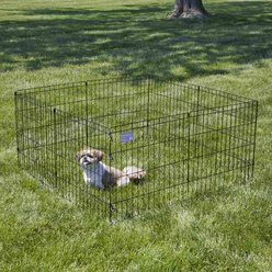 MidWest Wire Foldable Dog & Cat Exercise Pen, Black, Small: 24-in slide 2 of 5