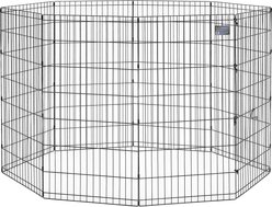 MidWest Wire Foldable Dog & Cat Exercise Pen, Black, X-Large: 48-in slide 2 of 5