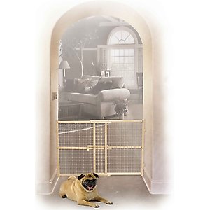 MidWest Wood/Wire Mesh Pet Gate, 24-inch