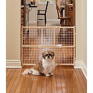MidWest Wood/Wire Mesh Pet Gate, 24-inch