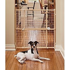 MidWest Wood/Wire Mesh Pet Gate, 32-in