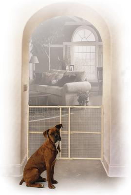 Show full view: MidWest Wood/Wire Mesh Pet Gate, 32-in slide 3 of 7