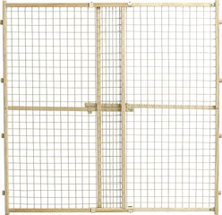 MidWest Wood/Wire Mesh Pet Gate, 44-in, bundle of 2 slide 2 of 5