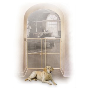 MidWest Wood/Wire Mesh Pet Gate, 44-in