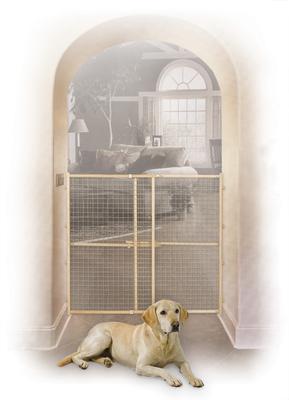 Show full view: MidWest Wood/Wire Mesh Pet Gate, 44-in slide 3 of 7