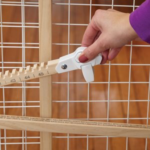 MidWest Wood/Wire Mesh Pet Gate, 44-in