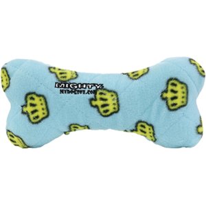 Mighty Bone Squeaky Plush Dog Toy, Blue