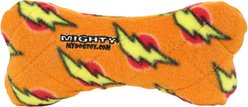 Mighty Bone Squeaky Plush Dog Toy, Orange