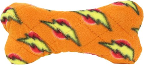 Show full view: Mighty Bone Squeaky Plush Dog Toy, Orange slide 3 of 8