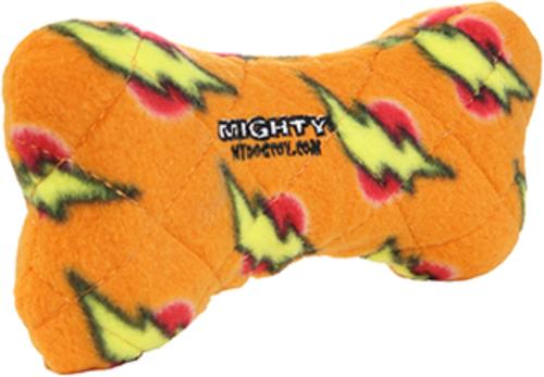 Show full view: Mighty Bone Squeaky Plush Dog Toy, Orange slide 4 of 8