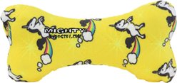 Mighty Bone Squeaky Plush Dog Toy, Yellow