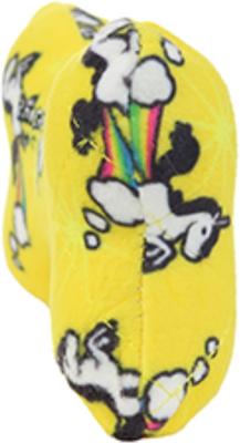 Show full view: Mighty Bone Squeaky Plush Dog Toy, Yellow slide 2 of 8