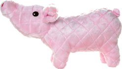 Mighty Farm Piglet Squeaky Plush Dog Toy, Pink