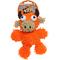 Show in main carousel: Mighty Jr Microfiber Ball Bull Squeaky Plush Dog Toy, Orange slide 5 of 5