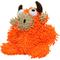 Show in main carousel: Mighty Jr Microfiber Ball Bull Squeaky Plush Dog Toy, Orange slide 3 of 5